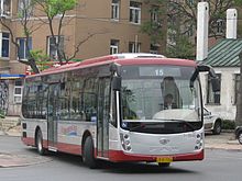 A Hybrid electric bus produced by FAW Bus and Coach Co Ltd in Dalian CA6124SH8.jpg