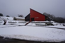 Cabramurra Community Hall in Winter