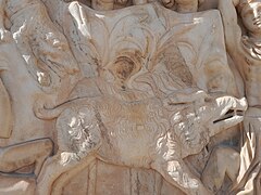 Calydonian Boar Hunt sarcophagus Eleusis 07.jpg