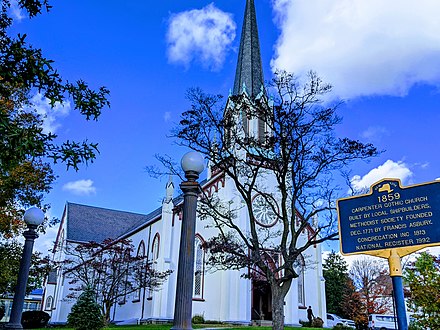 1859 Carpenter Gothic Church, also known as the Mamaroneck Methodist Church, Architectural Styles:CLASSICAL REVIVAL/GOTHIC REVIVAL