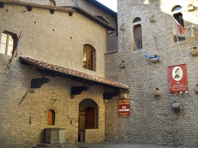 Dante's house museum in Florence. The house has been significantly altered since Dante’s time.