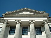 Scamozzian Ionic capitals on Castle Coole portico