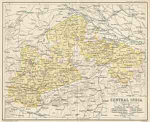 Карта Центральной Индии