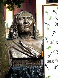 <i>Chief of the Suquamish – Chief Seattle</i> Sculpture in Seattle, Washington, U.S.