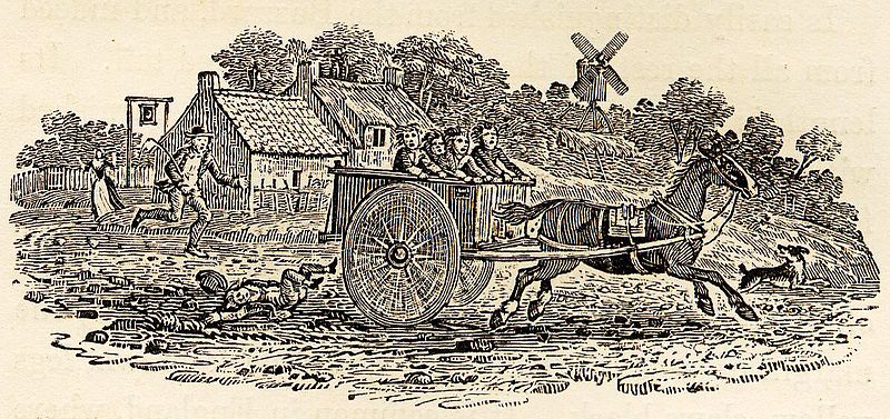 File:Children in Runaway Cart tail-piece in Bewick British Birds 1797.jpg