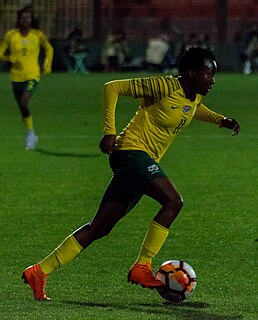 <span class="mw-page-title-main">Thembi Kgatlana</span> South African soccer player