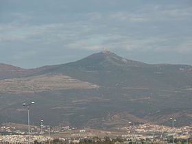 Chortiatis mountain (with observatory at peak), Thessaloniki prefecture, Greece 01.jpg