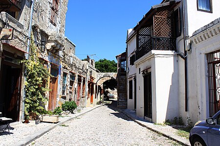 Suggestive street in Rhodes'old town