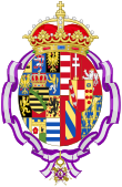 Coat of Arms of Louise of Austria, Crown Princess of Saxony (Order of Maria Luisa).svg