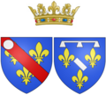 Coat of arms of Françoise d'Orléans, Mademoiselle de Longueville as Princess of Condé.png