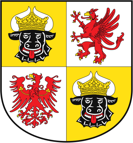 Coat of arms of Mecklenburg Western Pomerania (great)