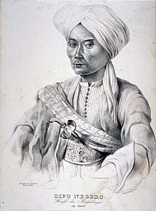 Collectie NMvWereldculturen, TM-1574-32, Litho- Portret van Diponegoro, Carel Christiaan Anthony Last, 1835.jpg