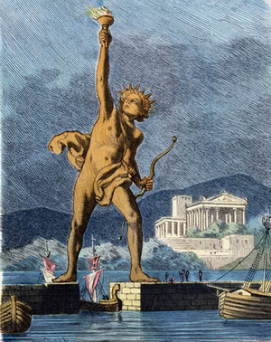 Colossus of Rhodes by Ferdinand Knab (1886) cropped.png