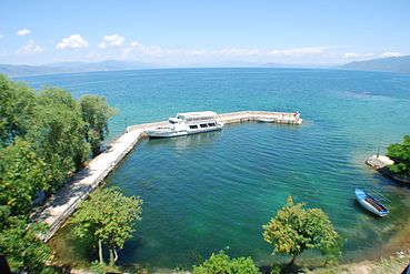 Lake Ohrid from the monastery