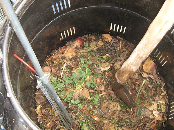 Home compost barrel