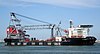 Crane ship Oleg Strashnov (IMO 9452701) - Beerkanaal - Port of Rotterdam - 27 June 2015.jpg