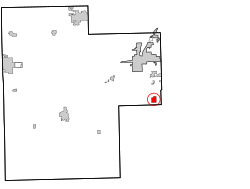 Location within Creek County, and the state of Oklahoma