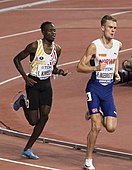 Filip Ingebrigtsen (rechts) – Rang sieben in 3:37,00 min Isaac Kimeli – Rang neun in 3:37,50 min