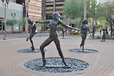 Sculpture outside the Herberger Theater, Phoenix.