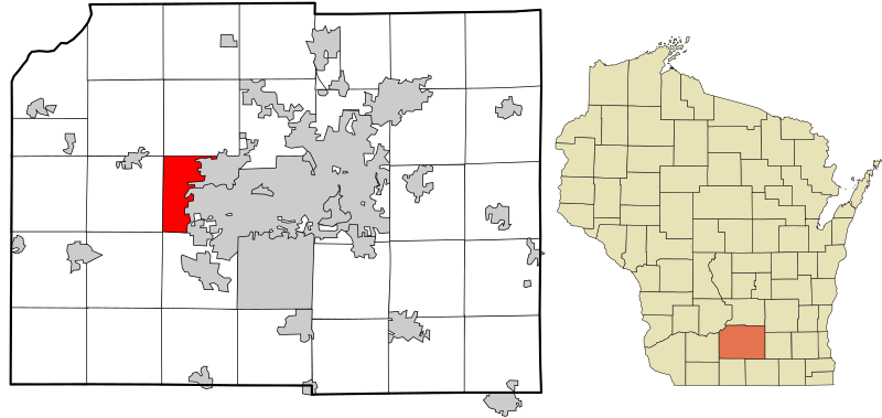 File:Dane County Wisconsin incorporated and unincorporated areas Middleton (town) highlighted.svg