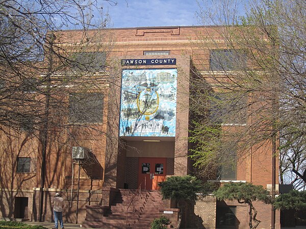 The Dawson County Courthouse in Lamesa