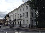 De Grey House and attached front railings, gate and lamp standard