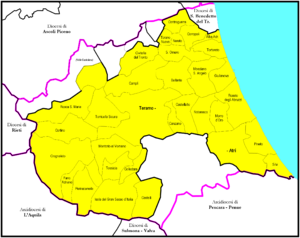 Mapof diocese of Teramo-Atri