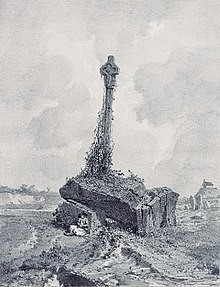 Dolmen christianisé à Carnac (Voyages pittoresques et romantiques dans l'ancienne France, par Charles Nodier, Justin Taylor et Alphonse de Cailleux, 1845-1846).