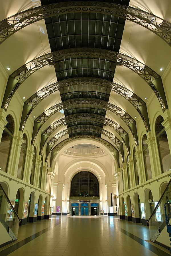 Restored main hall in the early morning