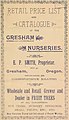 E. P. Smith, Proprietor Box 30 Gresham Oregon - Est. 1888 grower and dealer in fruit trees, nut trees, etc., from 1894 Retail Price List and Catalogue of the Gresham Nurseries (IA retailpricelistc1894gres) (page 3 crop).jpg