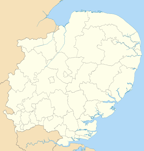 2016–17 Eastern Counties Football League is located in East of England