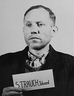 Eduard Strauch i amerikansk fångenskap.