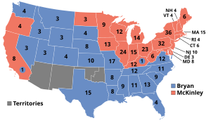 Results of the 1896 election ElectoralCollege1896.svg