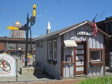 Virginian Railway freight depot from Ellett, now preserved at the Virginia Museum of Transportation in Roanoke, VA.