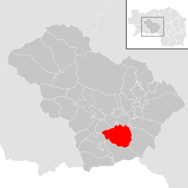 Poloha obce Eppenstein v okrese Amstetten (klikacia mapa)