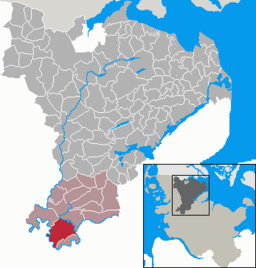 Läget för kommunen Erfde i Kreis Schleswig-Flensburg