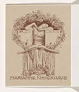 Ex libris de Marianne Brockhaus, Otto Greiner (entre 1879 et 1916)