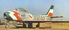 F-86 Saber i Irans nationella färger.