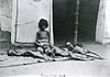 Famine in India; five emaciated children; a girl sitting and Wellcome L0002224.jpg