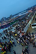 Fans outisde Wembley Stadium at England versus Ghana match.jpg