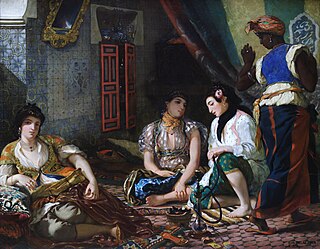 <i>Women of Algiers</i> Paintings by Eugène Delacroix