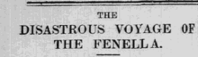 Isle of Man Examiner Headline, regarding the loss of the three passengers. Fenella Disaster (I).png