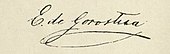 signature de Manuel Eduardo de Gorostiza