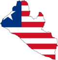 Thumbnail for File:Flag-map of Liberia.png