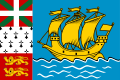 Drapeau (non officiel) de Saint-Pierre-et-Miquelon.