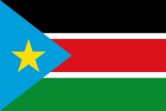 南苏丹国旗；3:2样式