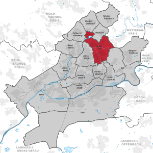 Location of Frankfurt-Mitte-Nord