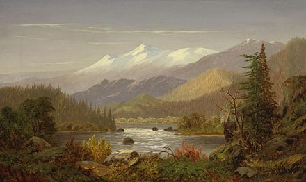 Mt. Shasta and the Sacramento River by Frederick A. Butman (1820-1871)