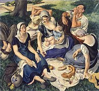 Repas de paysans, 1935.