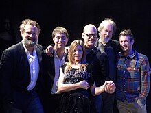 From left to right: Hugh Bonneville, George Sallis, Antonia Franceschi, Mark Baldwin, Richard Alston, Martin Lawrence, 22 January 2011 GO Gala Photo.jpg